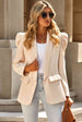  Puff Sleeve Shawl Collar Blazer Bazaarbey