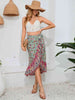 Tie Waistband Flounce Hem Midi Skirt Trendsi