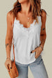 Full Size Lace Trim V-Neck Cami Top Bazaarbey