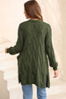 Cable-Knit Dropped Shoulder Cardigan Bazaarbey