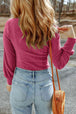Scoop Neck Long Sleeve Top Trendsi