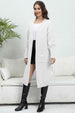 Open Front Dropped Shoulder Cardigan Trendsi