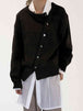 Dropped Shoulder Buttoned Cardigan Bazaarbey