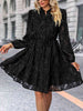 V-Neck Long Sleeve Buttoned Dress -BazaarBey - www.shopbazaarbey.com