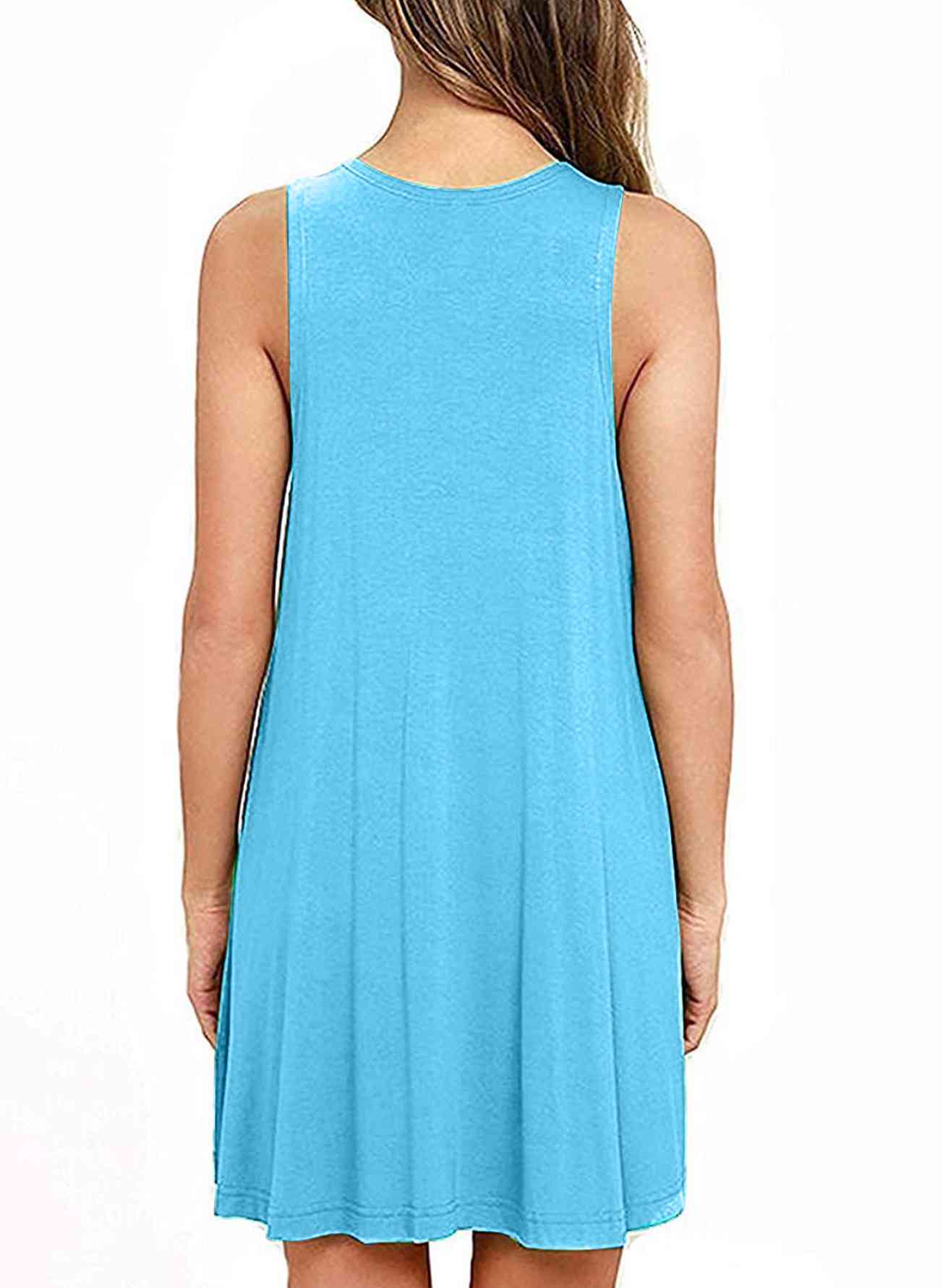 Full Size Round Neck Sleeveless Dress with Pockets -BazaarBey - www.shopbazaarbey.com