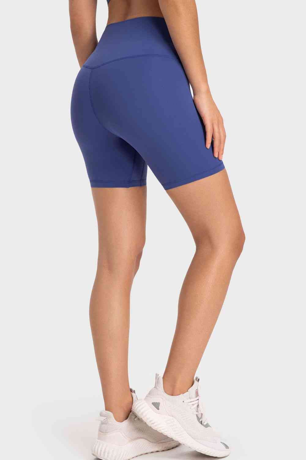 Staying Cozy Wide Waistband Biker Shorts Trendsi