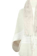Striped Fringe Detail Long Sleeve Poncho Bazaarbey