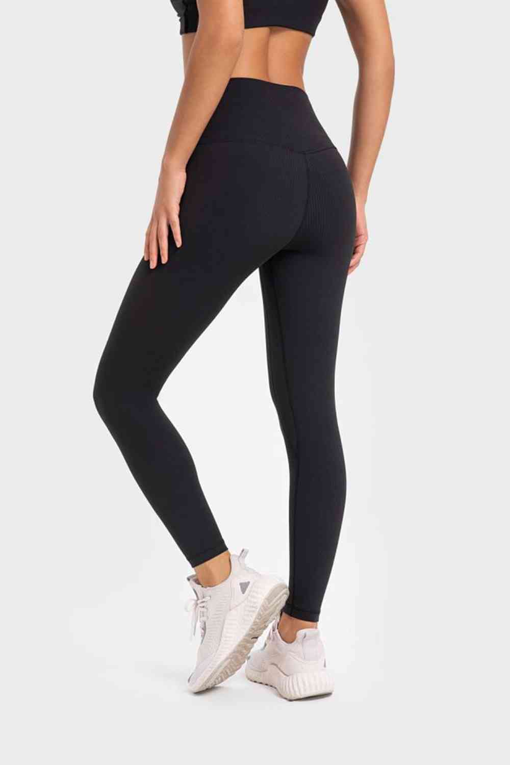 Highly Stretchy Wide Waistband Yoga Leggings Bazaarbey