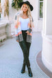  Open Front Slit Cardigan Bazaarbey