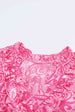 Paisley Print Flounce Sleeve Maxi Dress -BazaarBey - www.shopbazaarbey.com