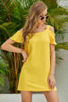 Cold-Shoulder Mini Dress -BazaarBey - www.shopbazaarbey.com