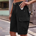 Denim Cargo Shorts with Pockets Bazaarbey