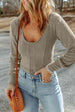 Scoop Neck Long Sleeve Top Trendsi