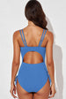 Tied  Plunge One-Piece Swimsuit Trendsi
