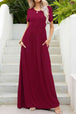 Round Neck Maxi Tee Dress with Pockets -BazaarBey - www.shopbazaarbey.com