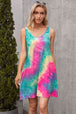 Tie-Dye Sleeveless Dress with Pockets -BazaarBey - www.shopbazaarbey.com