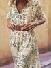 Floral Cutout Flounce Sleeve Dress -BazaarBey - www.shopbazaarbey.com