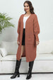 Open Front Dropped Shoulder Cardigan Trendsi