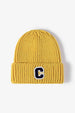 Letter C Patch Cuffed Beanie Trendsi