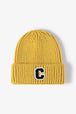 Letter C Patch Cuffed Beanie Trendsi