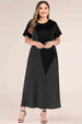Plus Size Striped Color Block Tee Dress -BazaarBey - www.shopbazaarbey.com