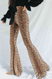 Leopard Print Flare Leg Pants Bazaarbey
