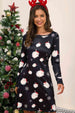 Full Size Christmas Long Sleeve Dress -BazaarBey - www.shopbazaarbey.com