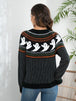 Ghost Button Up Long Sleeve Cardigan Trendsi