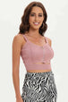 BazaarBey Zip-Up Cutout Sleeveless Knit Top 