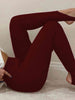 Ribbed Mid Waist Leggings Bazaarbey