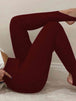 Ribbed Mid Waist Leggings Bazaarbey