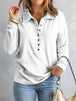 Collared Neck Half Button Top Trendsi