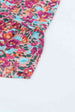 Floral Smocked V-Neck Flounce Sleeve Dress -BazaarBey - www.shopbazaarbey.com
