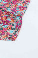 Floral Smocked V-Neck Flounce Sleeve Dress -BazaarBey - www.shopbazaarbey.com