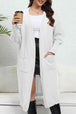 Open Front Dropped Shoulder Cardigan Trendsi
