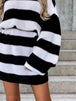 Striped Turtleneck Sweater Dress -BazaarBey - www.shopbazaarbey.com