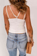 Lace Double Spaghetti Strap Cami Top Bazaarbey