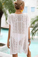 Openwork Plunge Dolman Sleeve Cover-Up Dress Trendsi