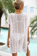 Openwork Plunge Dolman Sleeve Cover-Up Dress Trendsi