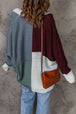 Woven Right  Cable-Knit Batwing Sleeve Cardigan Bazaarbey