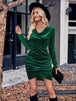 Cowl Neck Tulip Hem Dress -BazaarBey - www.shopbazaarbey.com