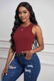 Round Neck Sleeveless Tank Bazaarbey