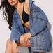 Long Sleeve Denim Jacket Bazaarbey