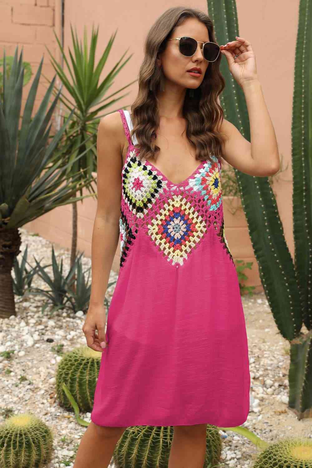  Sleeveless Embroidery Dress -BazaarBey - www.shopbazaarbey.com