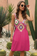  Sleeveless Embroidery Dress -BazaarBey - www.shopbazaarbey.com