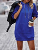 Textured Drawstring Tunic Hoodie Bazaarbey
