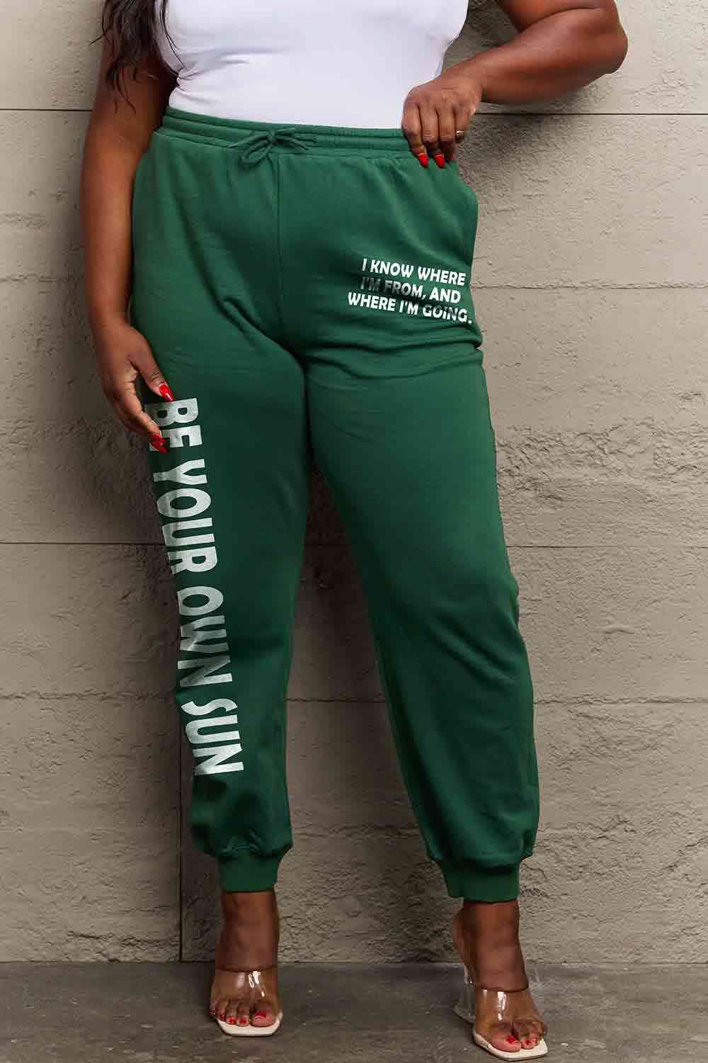   BE YOUR OWN SUN Graphic Sweatpants Bazaarbey