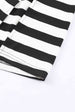 Striped V-Neck Short Sleeve Side Slit Dress -BazaarBey - www.shopbazaarbey.com