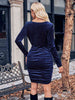 Cowl Neck Tulip Hem Dress -BazaarBey - www.shopbazaarbey.com