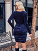 Cowl Neck Tulip Hem Dress -BazaarBey - www.shopbazaarbey.com